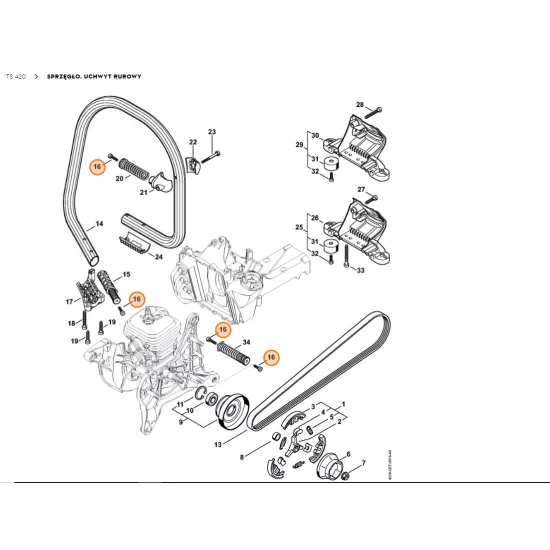 STIHL Śruba z łbem walcowym IS P6x19 9074 478 4425